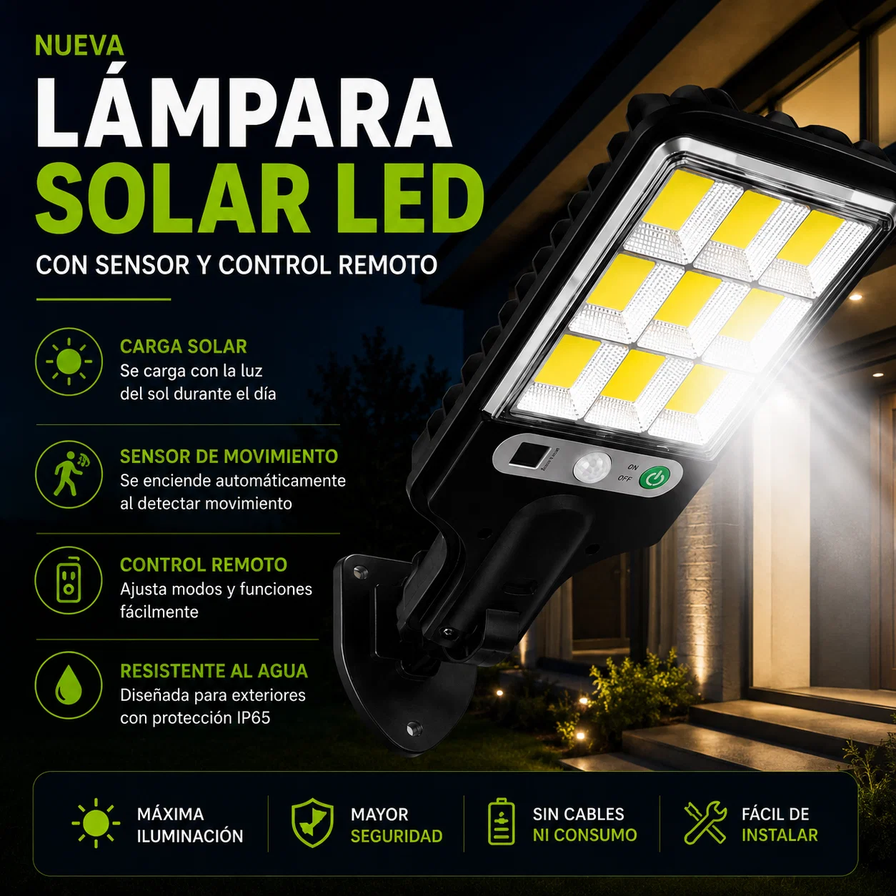 Lámpara Solar LED