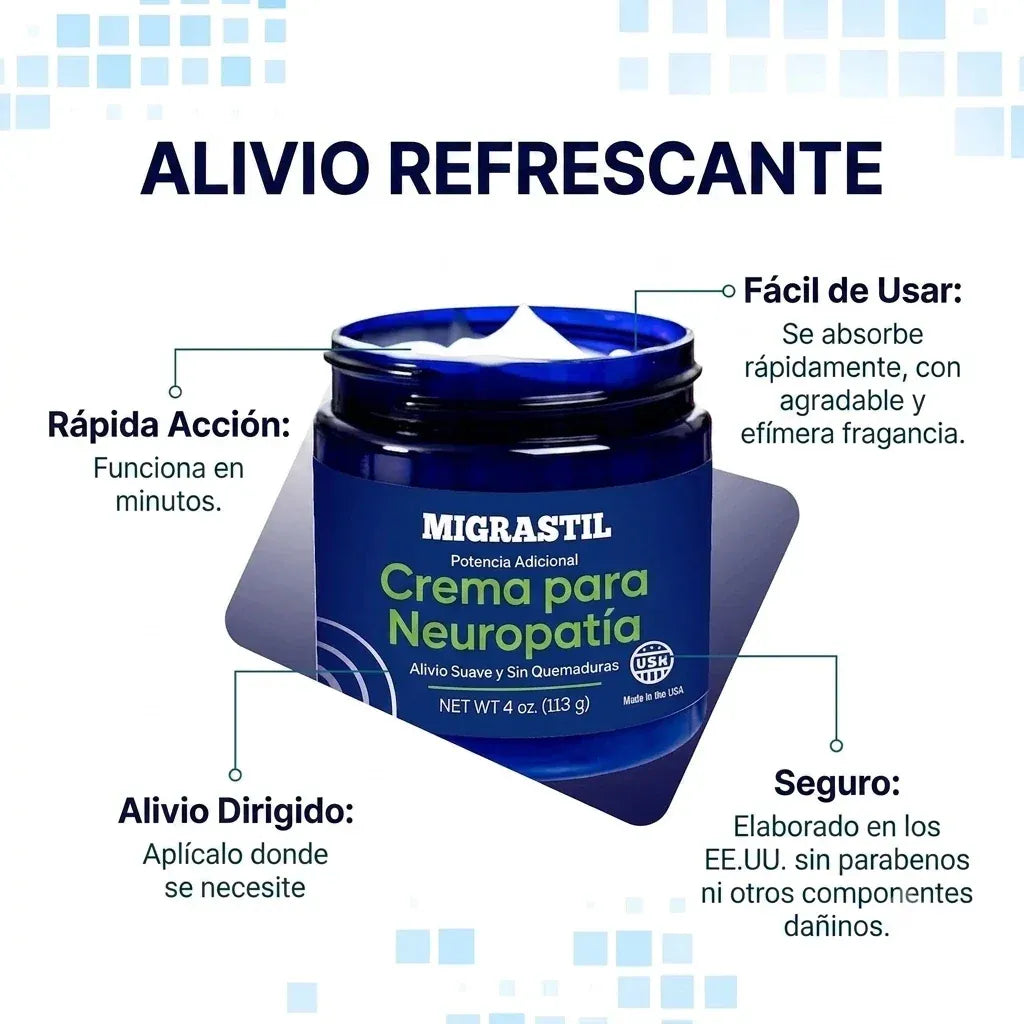 Crema Migrastil Neuropatia Alivio Cuerpo