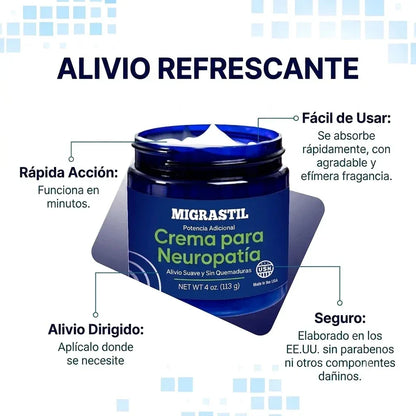 Crema Migrastil Neuropatia Alivio Cuerpo