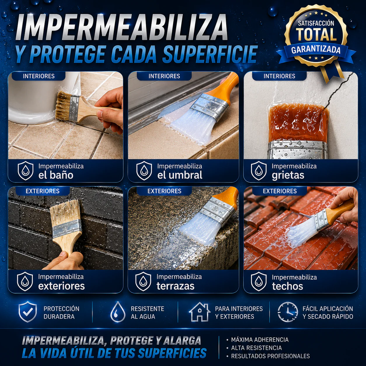 Sellador Impermeable Adhesivo Profesional