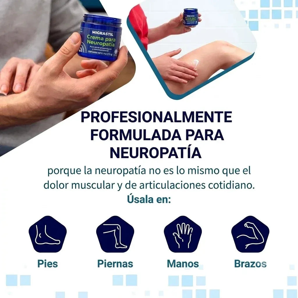 Crema Migrastil Neuropatia Alivio Cuerpo